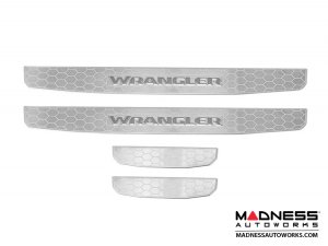 Jeep Wrangler JL Door Sill Guards - 4 Door - Stainless Steel 